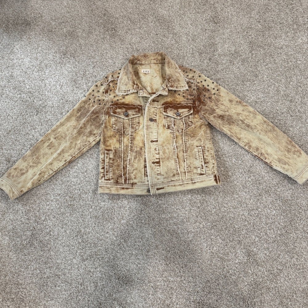 POL Studded Distressed Corduroy Jacket – Size Small - Picture 3 of 16